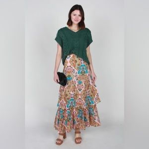 Anna Cate Amelia Skirt in Peach Burch